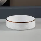 Bathroom sink in hand-turned porcelain stoneware Made in Italy - Darts Viadurini