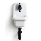 Wall-hung Bathroom Washbasin in Colored Ceramic Modern Design 26 cm - Jordan Viadurini