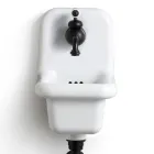 Wall-hung Bathroom Washbasin in Colored Ceramic Modern Design 26 cm - Jordan Viadurini