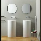 Cylindrical freestanding floor washbasin produced in Italy, Rumo Viadurini