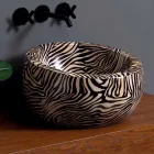 Modern countertop ceramic washbasin made in Italy by Elisa Viadurini