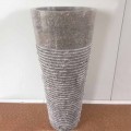 Natural stone conical freestanding basin Iga, unique piece of design