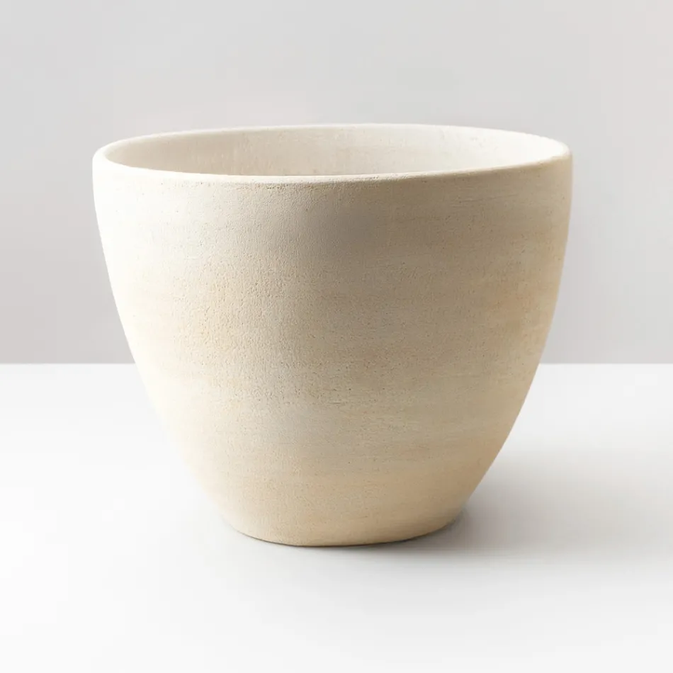 Conical Countertop Sink in Hand-Turned Fireclay - Orbite Viadurini