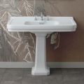 Column Console Washbasin in Handmade Ceramic L 104 cm - Wollie