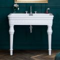 Classic Console Washbasin in Handmade Ceramic L 100 cm - Areta