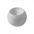 Countertop spherical sink in colored ceramic Fanna