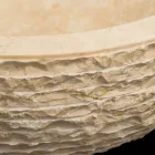 Washbasin White supporting natural stone Finn, one piece Viadurini