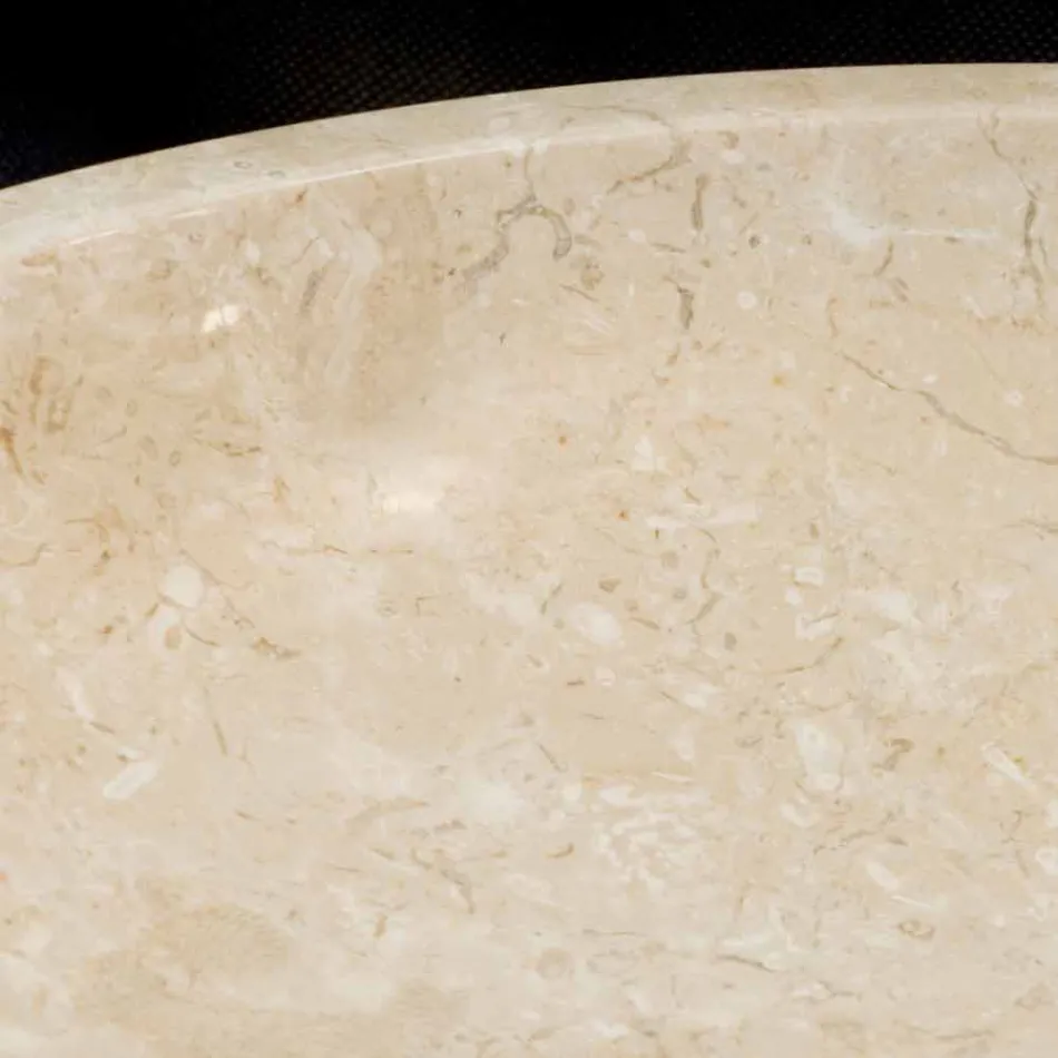 White washbasin in natural stone Ziva, one piece Viadurini