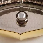 Countertop ceramic and gold countertop washbasin made in Italy Oscar design Viadurini