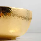 Countertop ceramic and gold countertop washbasin made in Italy Oscar design Viadurini