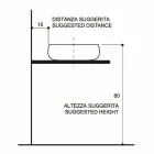 Gold raku design countertop washbasin made in Italy, Ramon Viadurini