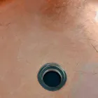 Design Countertop Washbasin in Transparent Resin and Copper - Salvatore Viadurini