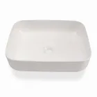 Modern Design Countertop Washbasin in White Ceramic Made in Italy - Turku Viadurini