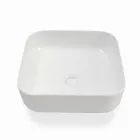 Modern Design Countertop Washbasin in White Ceramic Made in Italy - Turku Viadurini