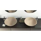 Modern circular freestanding standing washbasin made in Italy, Donnas Viadurini