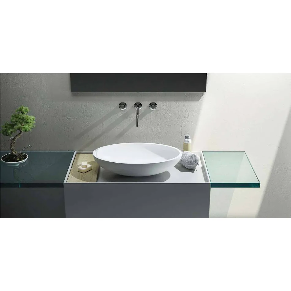 Freestanding oval standing washbasin produced in Italy, Frascati Viadurini