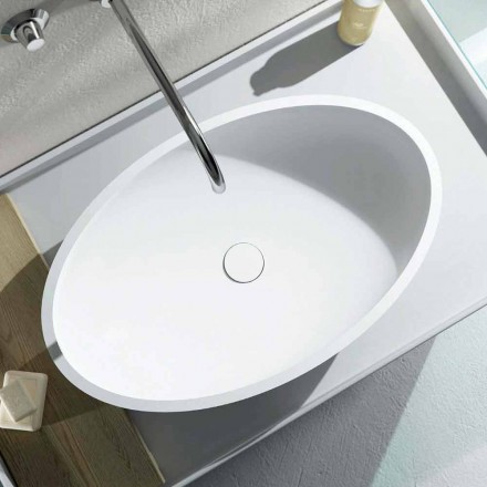Freestanding oval standing washbasin produced in Italy, Frascati Viadurini