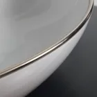 Countertop washbasin in colored ceramic different finishes L 65 cm - Cube Viadurini