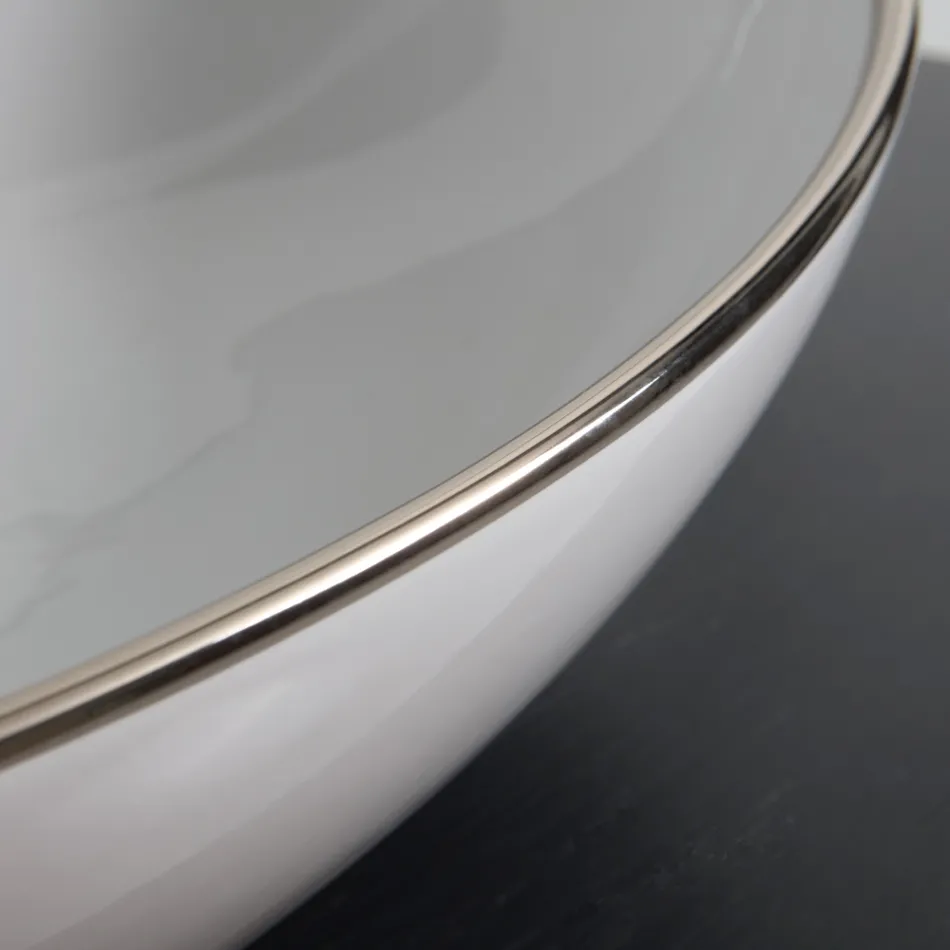 Countertop washbasin in colored ceramic different finishes L 65 cm - Cube Viadurini