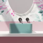 Countertop Ceramic Washbasin with Waste Included Made in Italy - Box Viadurini