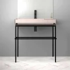Ceramic counter top washbasin made in Italy, Viviano Viadurini