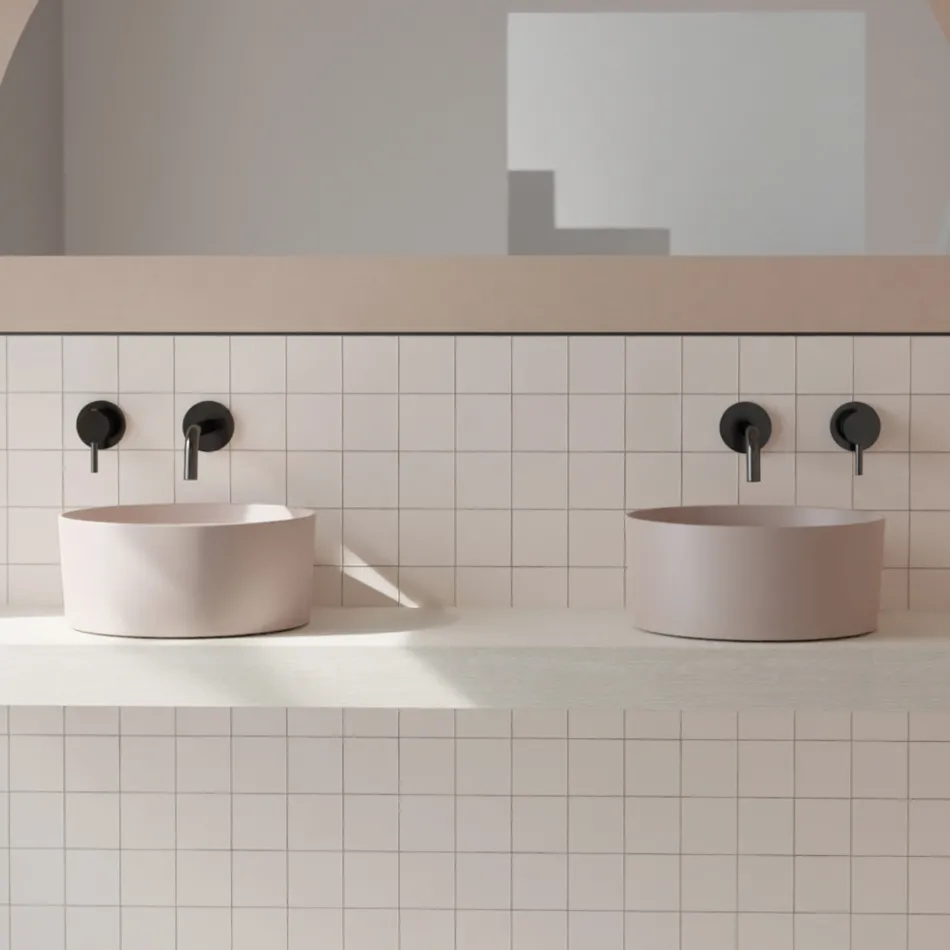 Countertop Ceramic Washbasin of Different Finishes Made in Italy - Balls Viadurini