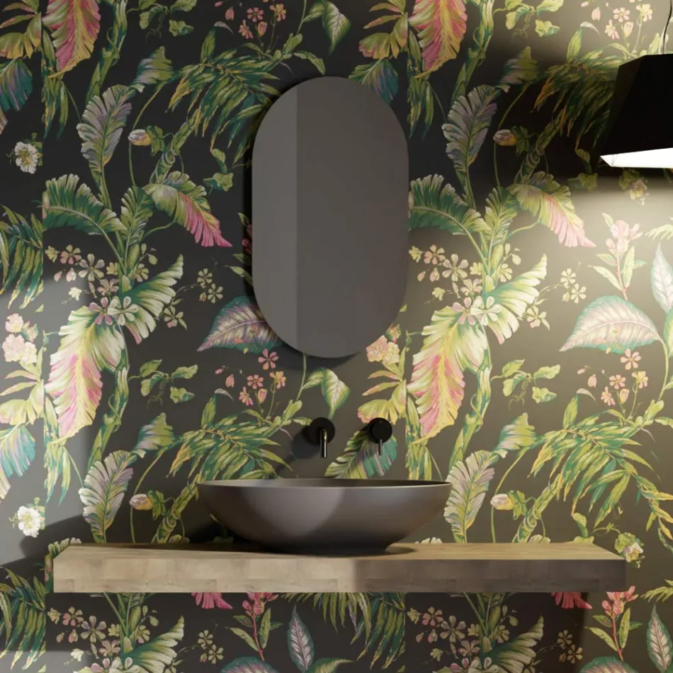 Countertop washbasin in glossy or matt ceramic Made in Italy - Ferry Viadurini