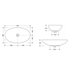 Countertop washbasin in glossy or matt ceramic Made in Italy - Ferry Viadurini