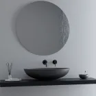 Countertop washbasin in glossy or matt ceramic Made in Italy - Ferry Viadurini
