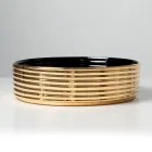 Countertop Washbasin in Wavy Porcelain Stoneware Made in Italy - Vibrazione Viadurini