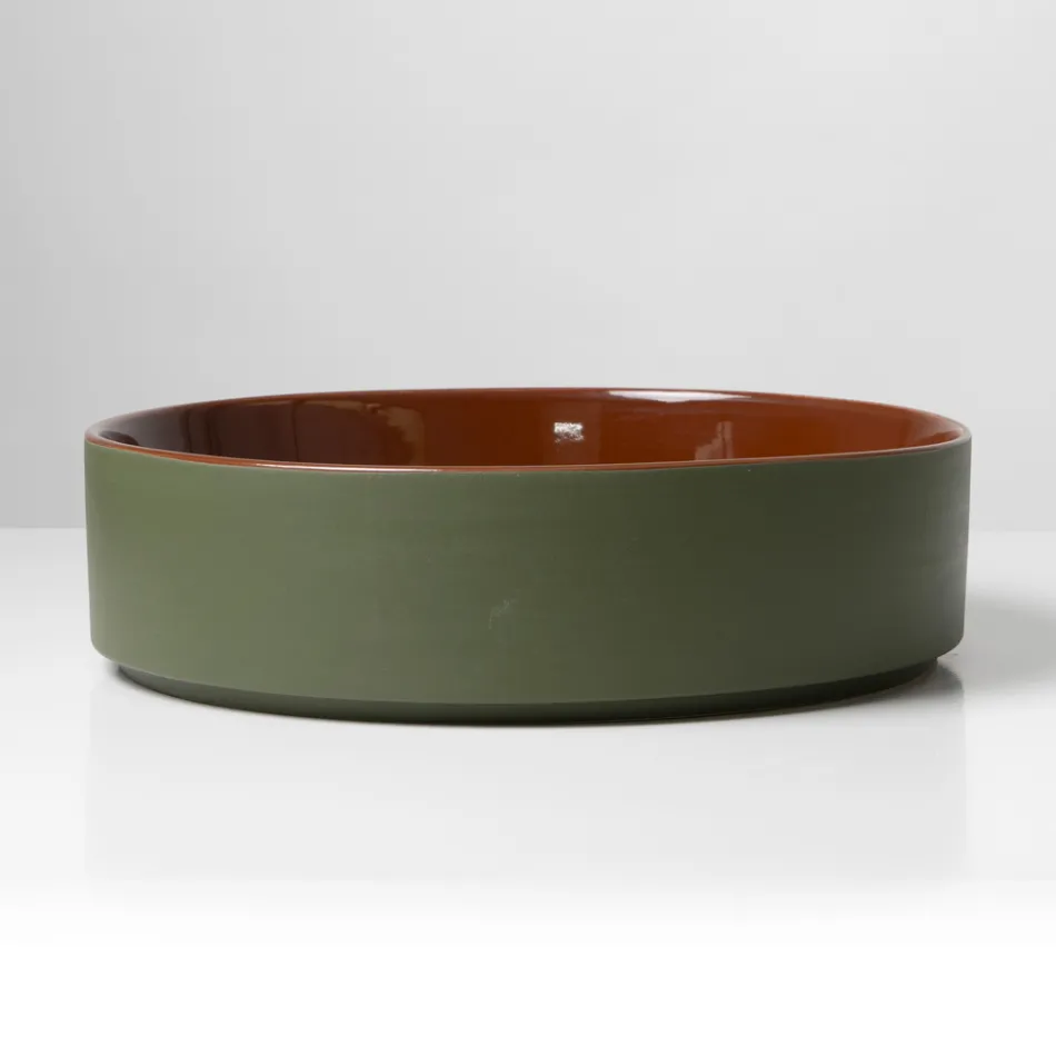Halo Hand-Turned Porcelain Stoneware Countertop Washbasin Made in Italy Viadurini