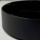 Halo Hand-Turned Porcelain Stoneware Countertop Washbasin Made in Italy Viadurini