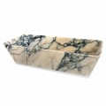 Countertop Washbasin in Paonazzo Marble Squared Design Made in Italy - Karpa