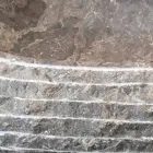 Ivy gray stone countertop washbasin, unique piece Viadurini