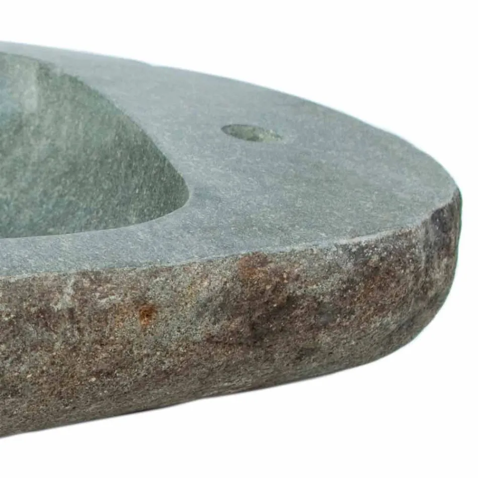 washbasin Natural stone Kai, with tap hole Viadurini