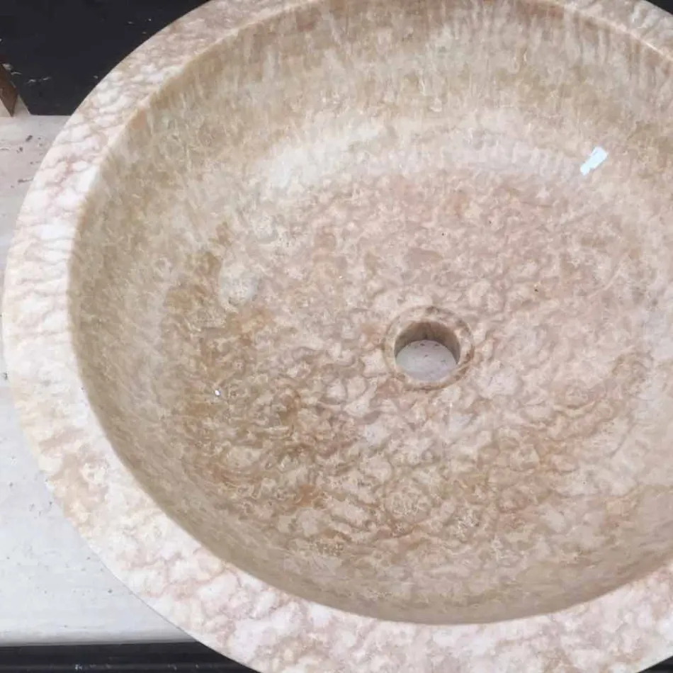 washbasin in natural stone, one piece, Ana Viadurini