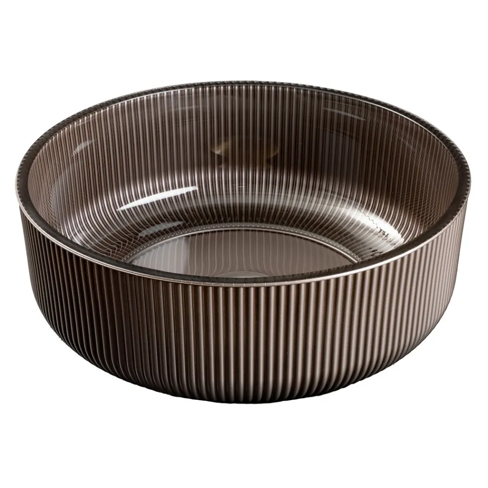 Countertop Sink in Resin-Coated and Painted Venetian Glass - Excelsior Viadurini