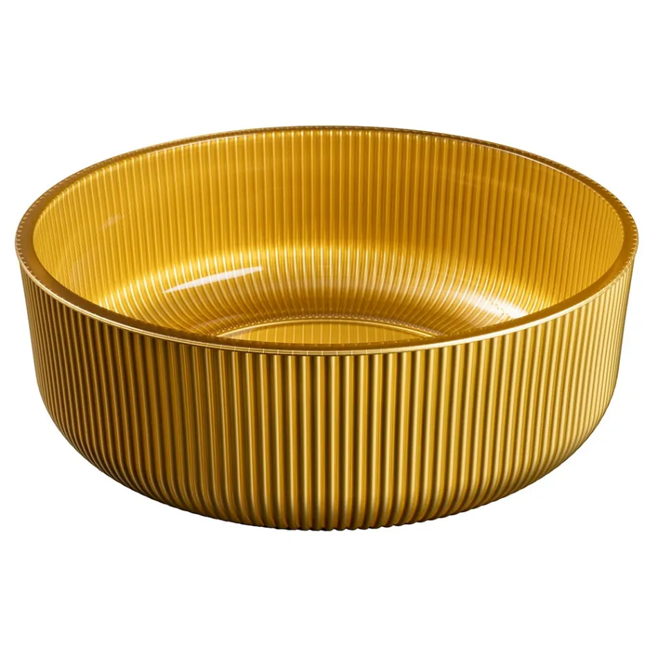 Countertop Sink in Resin-Coated and Painted Venetian Glass - Excelsior Viadurini