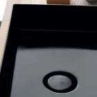 Washbasin support modern black ceramic Icon Alice Ceramics Viadurini