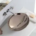 Modern countertop ceramic washbasin made in Italy Viadurini