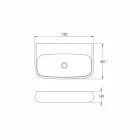 Countertop or wall-mounted ceramic washbasin L 75cm made in Italy, Gais Viadurini