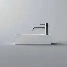 Rectangular Ceramic Counter Top Washbasin Made in Italy - Act Viadurini