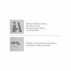 Rectangular Ceramic Counter Top Washbasin Made in Italy - Act Viadurini