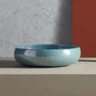 Countertop Bathroom Washbasin Made of Fire Clay Made in Italy - Tallone Viadurini