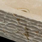 Washbasin single piece of natural stone Hydro White Viadurini