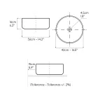 Countertop Washbasin Made of Natural Earth in Various Finishes - Balance Viadurini