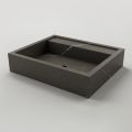 Rectangular Countertop Washbasin in Porcelain Stoneware Made in Italy - Cervia