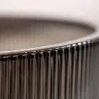 Round Countertop Washbasin in Plissè Venetian Glass Made in Italy - Zircon Viadurini