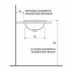 Flush-mounted bathroom sink in fire clay and gold made in Italy, Otis Viadurini