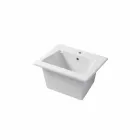 Built-in Washbasin and Modern Support in Vinovo Colored Ceramic Viadurini